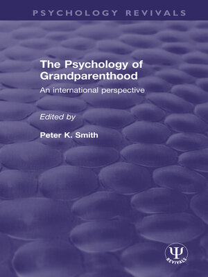 cover image of The Psychology of Grandparenthood